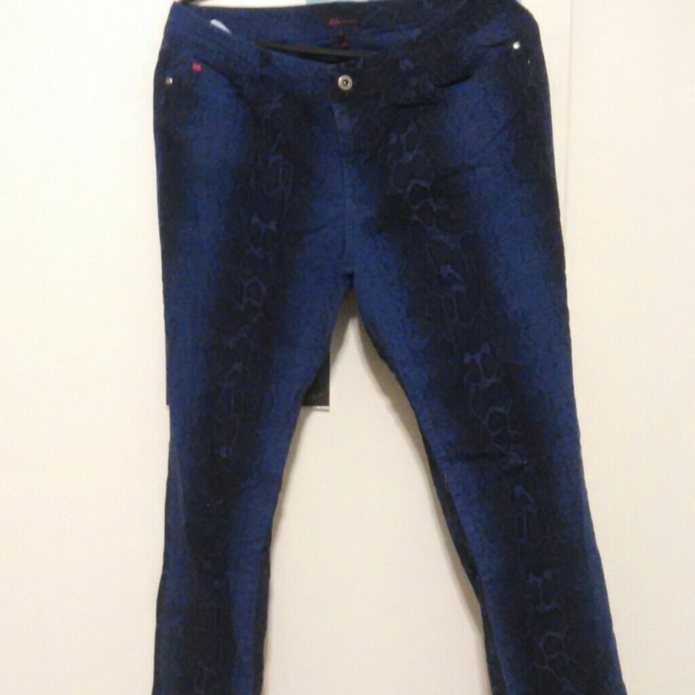 Pants With Like Crocodile Skin Pattern On It